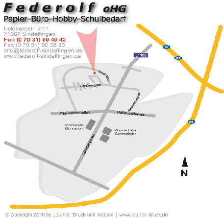 Federolf-Lageplan